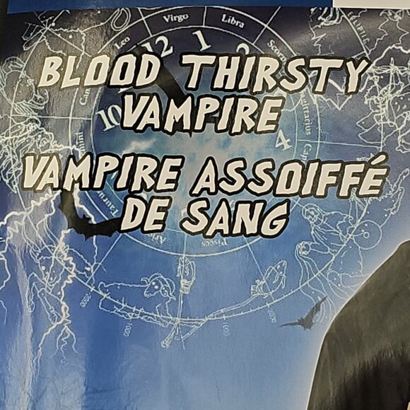 Bloodthirsty Vampire Boys Dress Up Costume , Kids  One Size, NWT - Picture 11 of 11